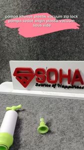 MVS-18 Pompa Manual Khusus Plastik Vacuum Sous Vide Cooking Embossed Seal Zip Lock Food Grade