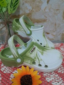 Sandal Baim Wanita Loreng Sandal Kodok Sandal Selop Karet Terbaru