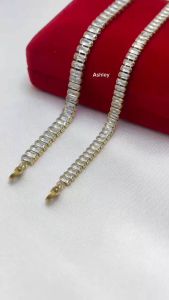 Stainless Steel full stone Zircon Square Tennis bracelet 18cm for women NON TARNISH