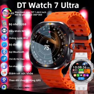 Đồng Hồ Thông Minh New DT Watch 7 Ultra 32GB Màn Hình AMOLED GPS NFC 47mm Theo Dõi Thể Dục Thể Thao Theo Dõi Sức Khỏe Dành Cho Nam Và Nữ