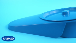 Bô đi tiểu Nữ dụng cụ đi tiểu đại tiện Nữ bô ngồi y tế nhựa PP - Có nắp