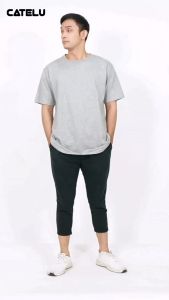 CATELU Celana Training 7/8 Hitam - Trackpants Deva