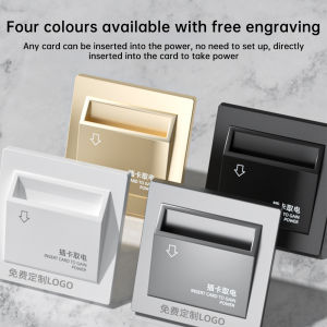 AC180-250V 86-type Hotel Card Insertion Power Switch 40A for Hotels Keycard System Insert Card to Take Power Saving Energy