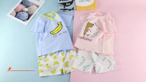 เสื้อผ้าเด็กเล็ก ชุดเซ็ทเด็ก ลายสุดน่ารัก เสื้อแขนสั้น + กางเกงขาสั้น ผ้านิ่ม เบาสบาย สินค้าพร้อมส่ง YY214