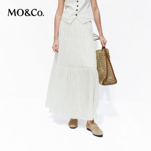 MO&Co. | Artistic Design Flared Skirt Elastic Waist