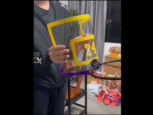 Mini Hanging Basketball Hoop – Foldable with Shatterproof Backboard & Foam-Padded Mounts for Indoor Door Play Kids & Adults