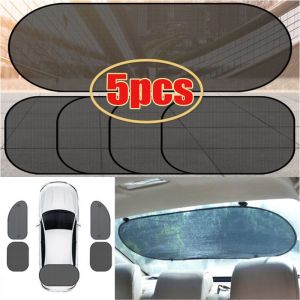 Car Sunshade 5 Piece Set Car Shading Block Heat Insulation Sun Block Rear Side Block