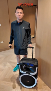 Advance KK1028 Speaker Bluetooth Karaoke Wireless Portable Super Bass Aktif BONUS 2 Pcs Mic Wireless