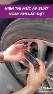 Cảm Biến Áp Suất Lốp Ô Tô Cao Cấp  Cảm Biến Áp Suất Lốp Van Ngoài TPMS Cảnh Báo Bằng Giọng Nói - Bảo Hành 1 Năm