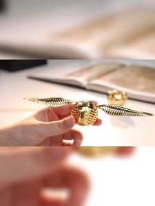 Harry Potter Golden Snitch Ring Box Jewelry Box Proposal Wedding Brass Plated Gold Creative Ornament