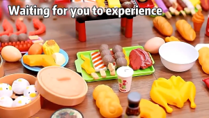 27pcs Kitchen toys simulation BBQ Cooking Grill Pretend play Cookware toy set for girls food toys for kids