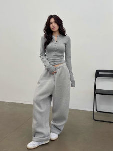 Slim Fit Long Sleeve V-Neck T-Shirt Womens Style Korean Fashion Sweet And Savory Wind Base Shirt Inner Wear Top for Autumn
