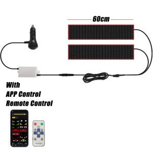 Truck Devil Eye LED Matrix Pixel Panel Soft Foldable APP&Remote Control Scrolling Stickup TextLight Windshield Lighting Graffiti