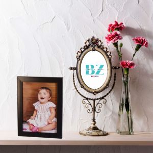 5R / 5x7 Aesthetic Modern Black Frame for Picture Wall Mounted with Stand