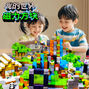 Magnetic Cube Blocks My World Mini Magnet Building Toys Full Set Educational Versatile Magnetic Absorption Magic Cube Toys for Boys