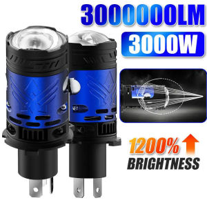 Suitable for Cars/Motorcycles Extremely Bright 35000000 Lumens 6500K Turbo Fan 3000W H4 LED 9003/HB2
