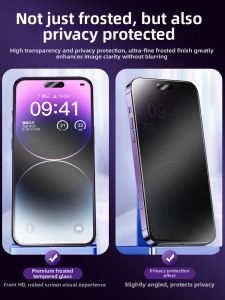 Tehaola | Anti-Peeping Matte Anti-Fingerprint Full-Coverage Scratch-Resistant Screen Protector for iPhone