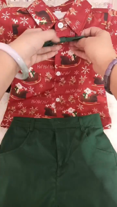 ชุดเด็กผู้ชาย - ชุดเด็กคริสมาส(เสื้อพร้อมกางเกง)ก่อนสั่งซื้อรบกวนดูตารางไซส์ค่ะ