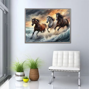 500/1000/1200/2000PCS Jigsaw Puzzle Beautiful Horse Running In Meadow For Adults Perfect For Quiet Evening Activity