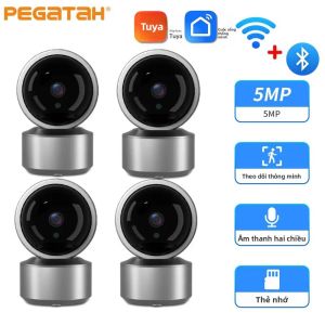 Camera IP WiFi 5MP Giám Sát Trẻ Em Giám Sát Không Dây Trong Nhà Theo Dõi Tự Động Âm Thanh Hai Chiều Video Cam Hỗ Trợ iOS Android Tuya
