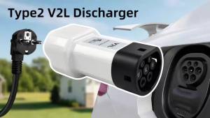 V2L Type2 Discharger Adapter to EU Socket Compatible with BYD Seal DMI Atto Jaecoo J7 Omoda 9 XPENG G6 Hyundai