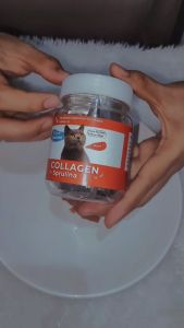 Clever Solutions - COLLAGEN FOR CAT (Vitamin Kucing Suplemen Penggemuk Vitamin Bulu Kucing with Fish Collagen Spirulina Asam Amino) [Fluffy Magic Collagen]