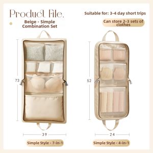 bicoy | 7-in-1 Portable Underwear Clothing Travel Organizer