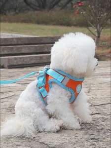 Original Dog Chest Harness With Leash & Pet Reflective Vest Adjustable For Puppy, Cat & Shitzu