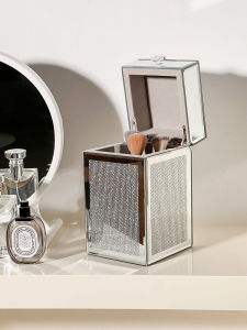 Large Capacity Cosmetic Brush Storage Box Dustproof Makeup Brush Organizer High Aesthetic Value Eyebrow Pencil Eyeliner Bucket