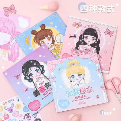Fashion Girl Stickers and Change Make up Stickers For Girls Toys Stickers - Blue Elephant Ph