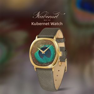 Kubernet | Traditional Inlaid Feather Couple Watch