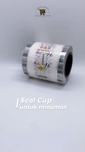 SEAL CUP Plastik Lid Cup SEALER CUP polos Kartun Buah Daun Teh Drink 4in1 Thankyou / Tutup Segel Minuman all ukuran