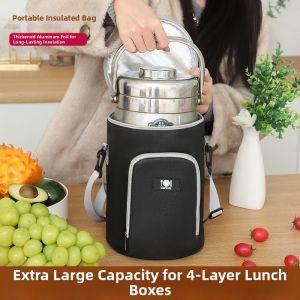 WeekEight | Insulated Handheld Aluminum Foil Anti-Oil Student Lunch Bag
