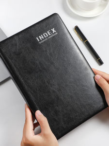 Thickened Hard Cover A5 Notebook Business Office Stationery Large Size Meeting Record Book Diary Journal for College Students