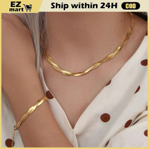 New Personality Simple Creative Stainless Steel Necklace for Men V-shaped Brass Snake Chain Fashion Match Blade Clavicular Chain