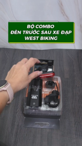 Combo đèn trước và sau xe đạp chống nước West Biking PKXD-1177