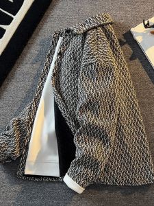 Classic Style Retro Shirt Coat Mens Spring and Autumn Trendy Lapel Shirt Jacket Fancy Handsome Casual Tops