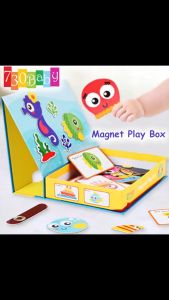 Magnet Puzzle Play Box Kids Early Development Learning Education Jigsaw Puzzle Box Magnetic Box