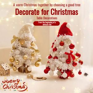 【HOT】Desktop Mini Flocking Christmas Tree