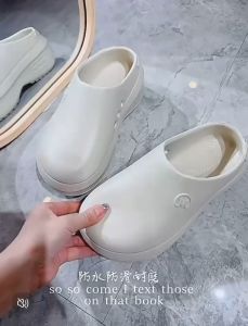 Korean Fashion Indoor Slippers For Women Thick Soled Home Slippers Wear-resistant Beach Sandals#1010