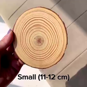 Natural Natural Acacia Wood Coaster Pine Wood Round Tree Bark Log Disc Coaster Craft Rustic Wedding