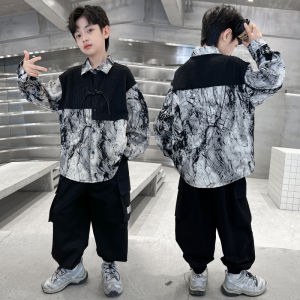 ชุดฤดูใบไม้ร่วงสำหรับเด็กชาย ชุดฤดูใบไม้ผลิและฤดูใบไม้ร่วง ชุดเด็กชาย ชุดฮันฟู แฟชั่น 2025 ใหม่ ชุดเด็กชาย ชุดฤดูใบไม้ร่วง