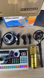 combo sound card X5 kèm BM900 đầy đủ tai nghe kẹp điện thoại