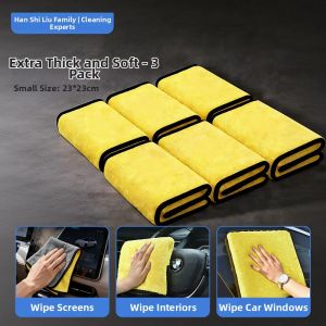 HANSHILIUJIA | Thick Absorbent Lint-Free Car Cleaning Towel