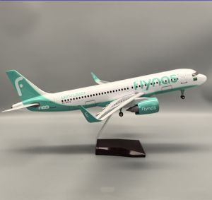 47cm Aircraft Saudi Flynas A320neo Scale Plane Resin Diecast Aviation Model Airplanes Assemble Gifts For Collections And Display