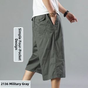 TUCANO | Summer Lightweight Breathable Wide Leg High Waisted Multi-Pocket Shorts Men Big Size