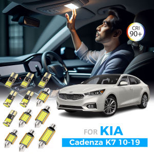 AENVTOL 13Pcs For Kia Cadenza K7 2010-2014 2015 2016 2017 2018 2019 Car LED Bulb Interior Light Plate Trunk Lamp Kit Accessories