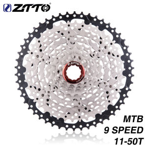 ZTTO MTB Bicycle Freewheel 9 Speed 11- 42/46/50T Cassette Freewheel Mountain Bike Bicycle Parts WIDE RATIO Compatible for M430 M4000