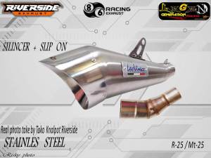 silincer silinser knalpot racing plus slipon leovince suara bass gahar