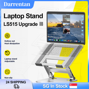 【SG In Stock🔥】 Adjustable Desktop Stand Foldable Aluminium Alloy Dissipation Carbon Steel for 11-17.3 Inch laptop